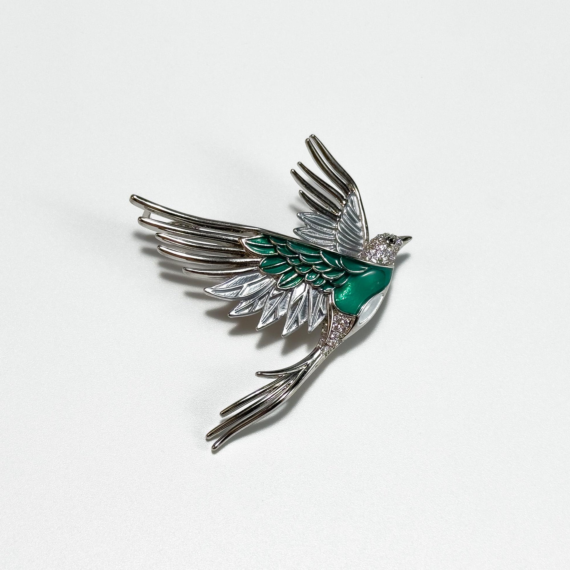 Bird-Shaped Brooch