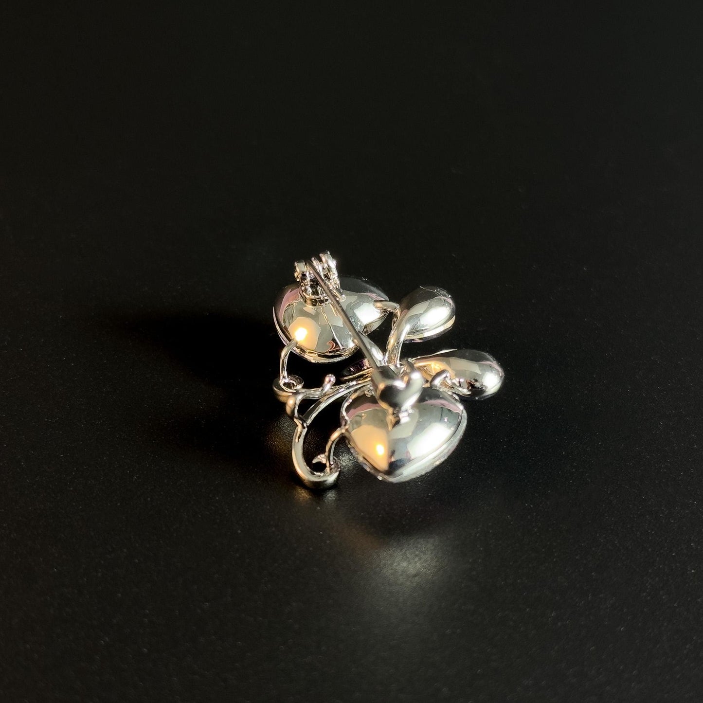 Amethyst Butterfly Brooch