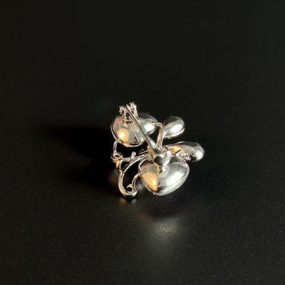 Amethyst Butterfly Brooch