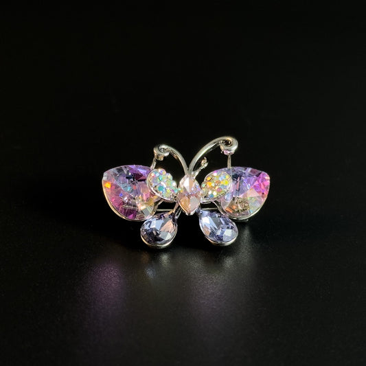 Amethyst Butterfly Brooch