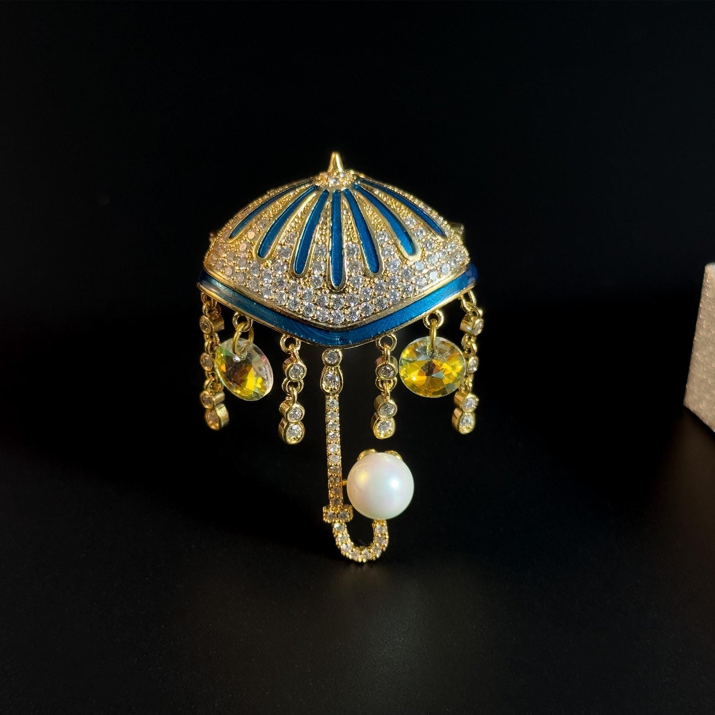 Umbrella Tassel Brooch