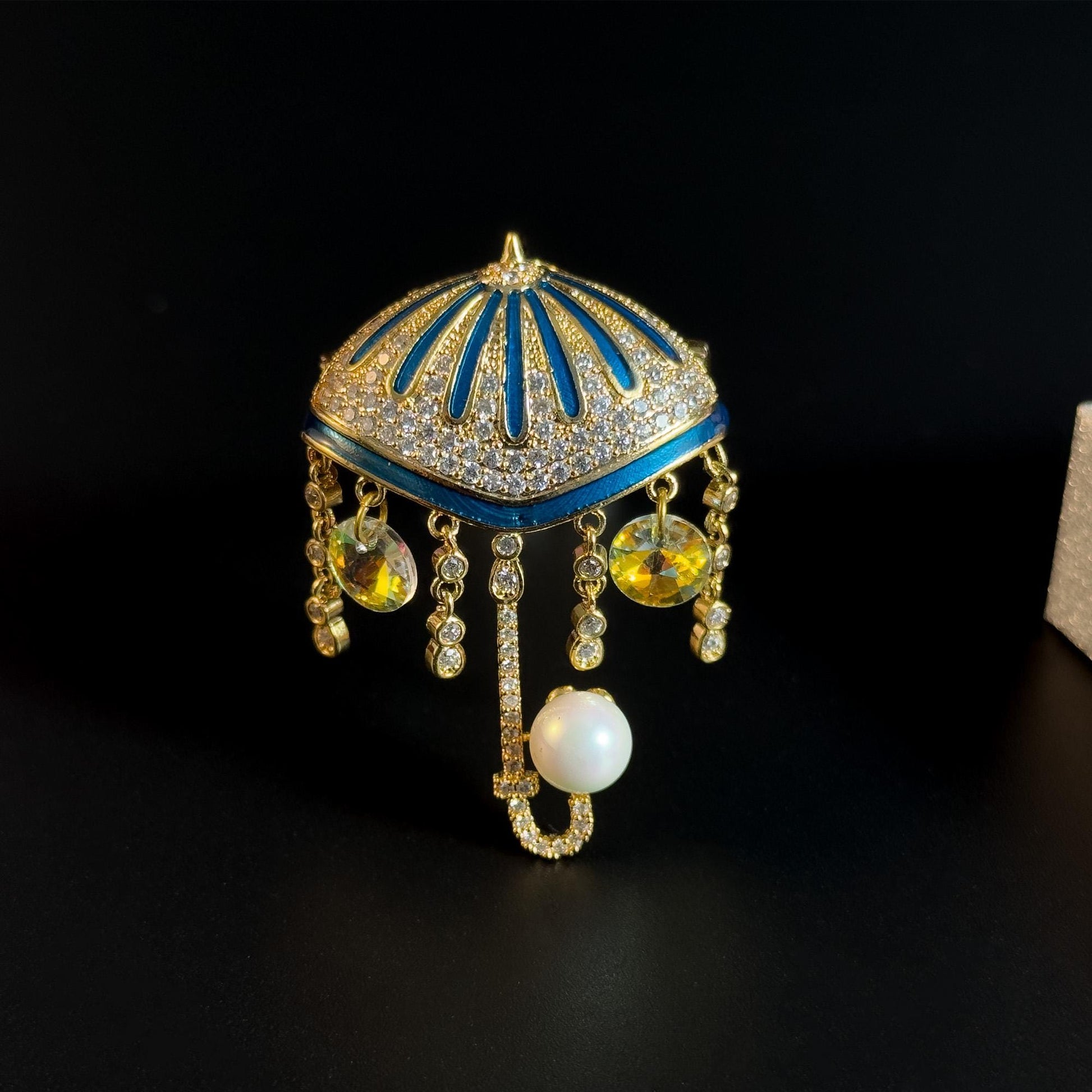 Umbrella Tassel Brooch