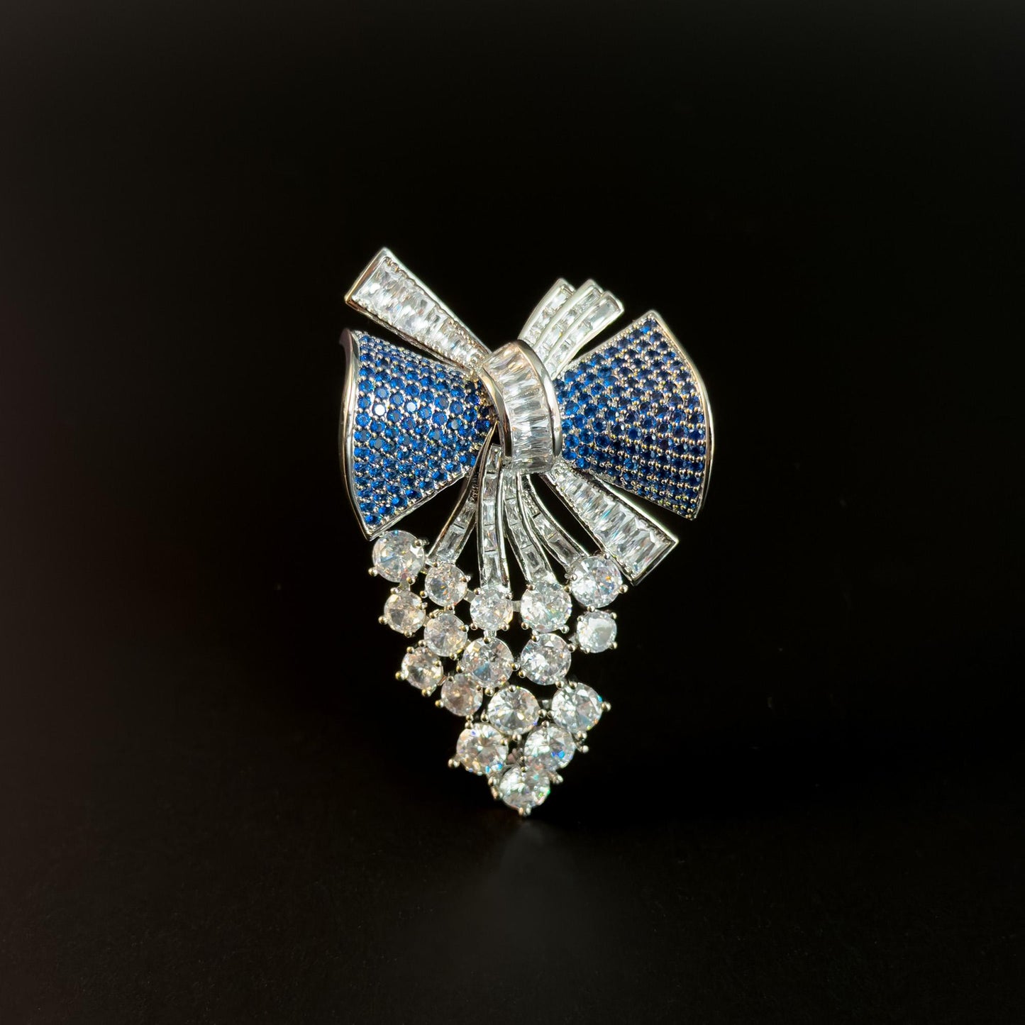 Two-Tone Bow Brooch