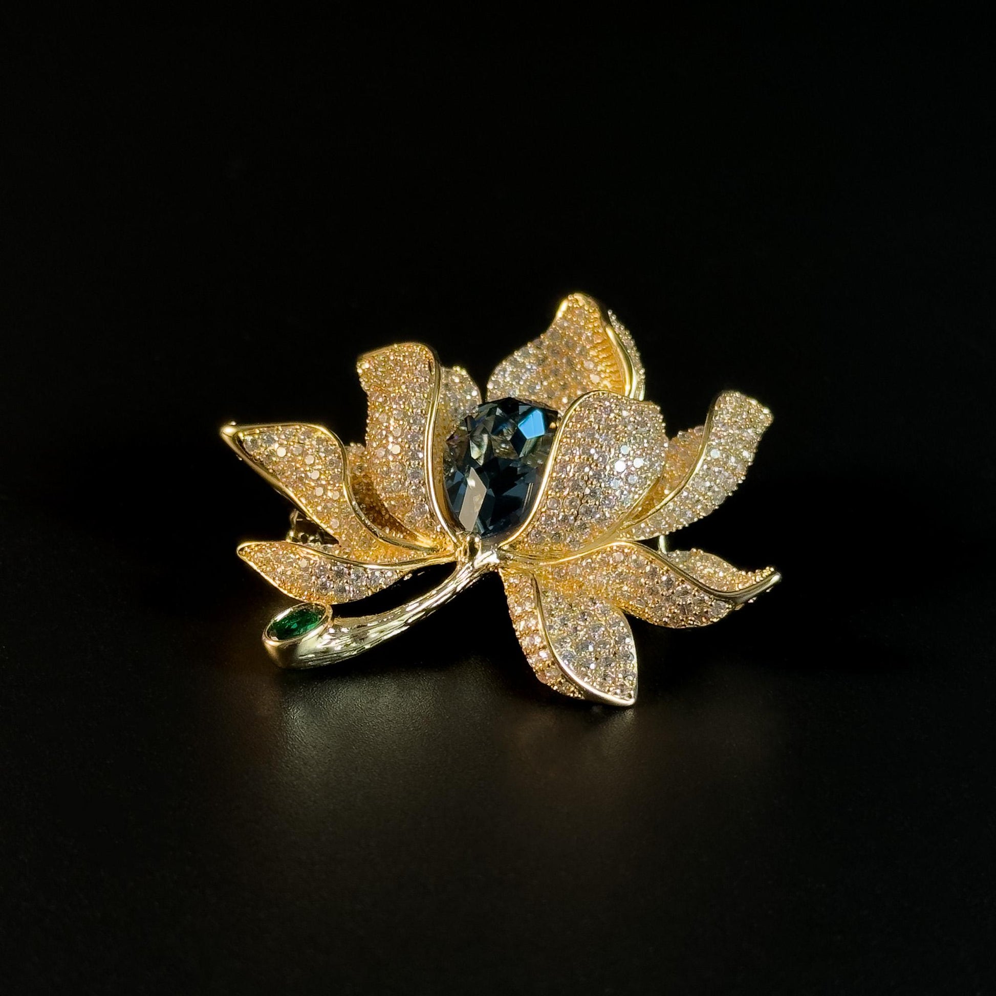 Golden Lotus Brooch