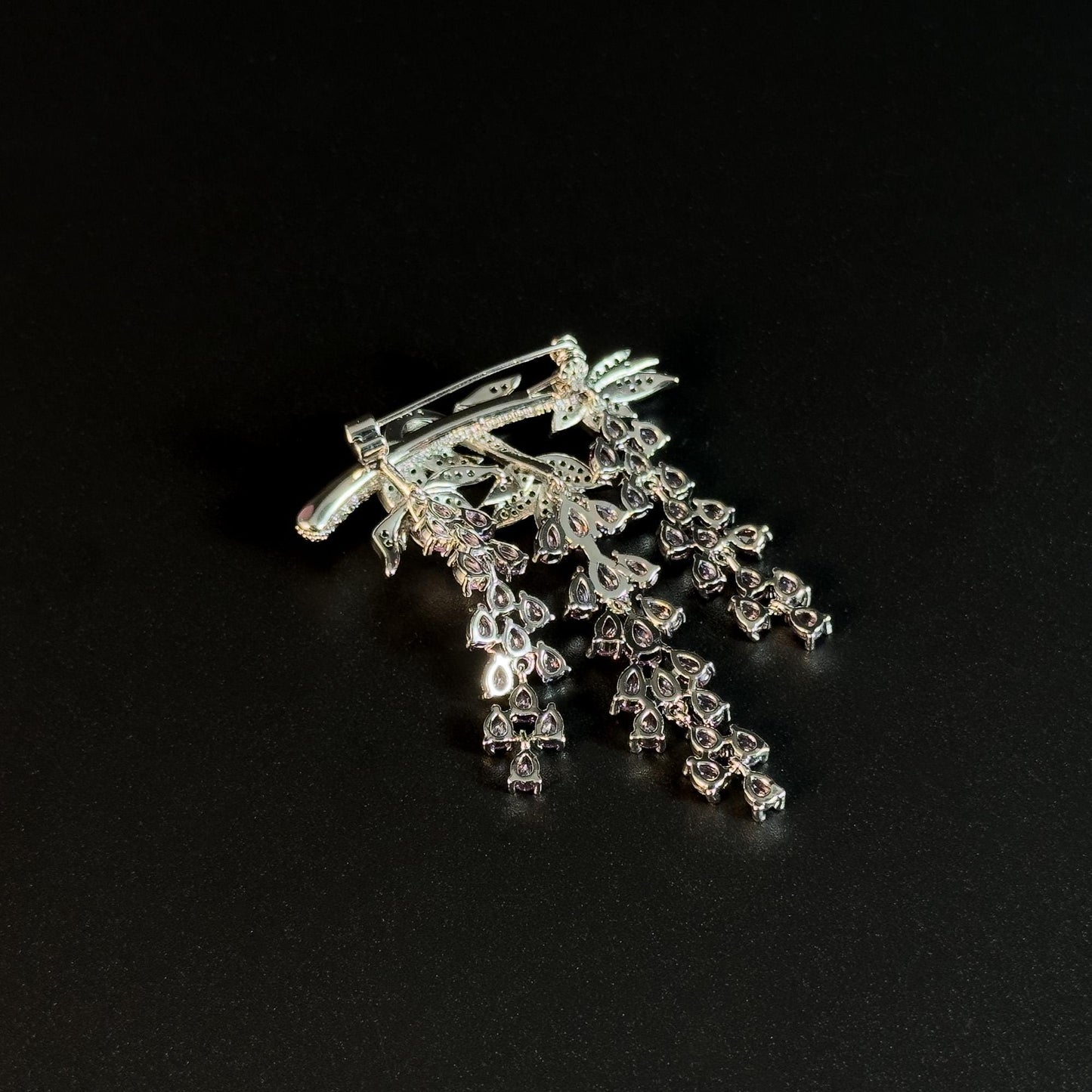 Amethyst Grape Brooch