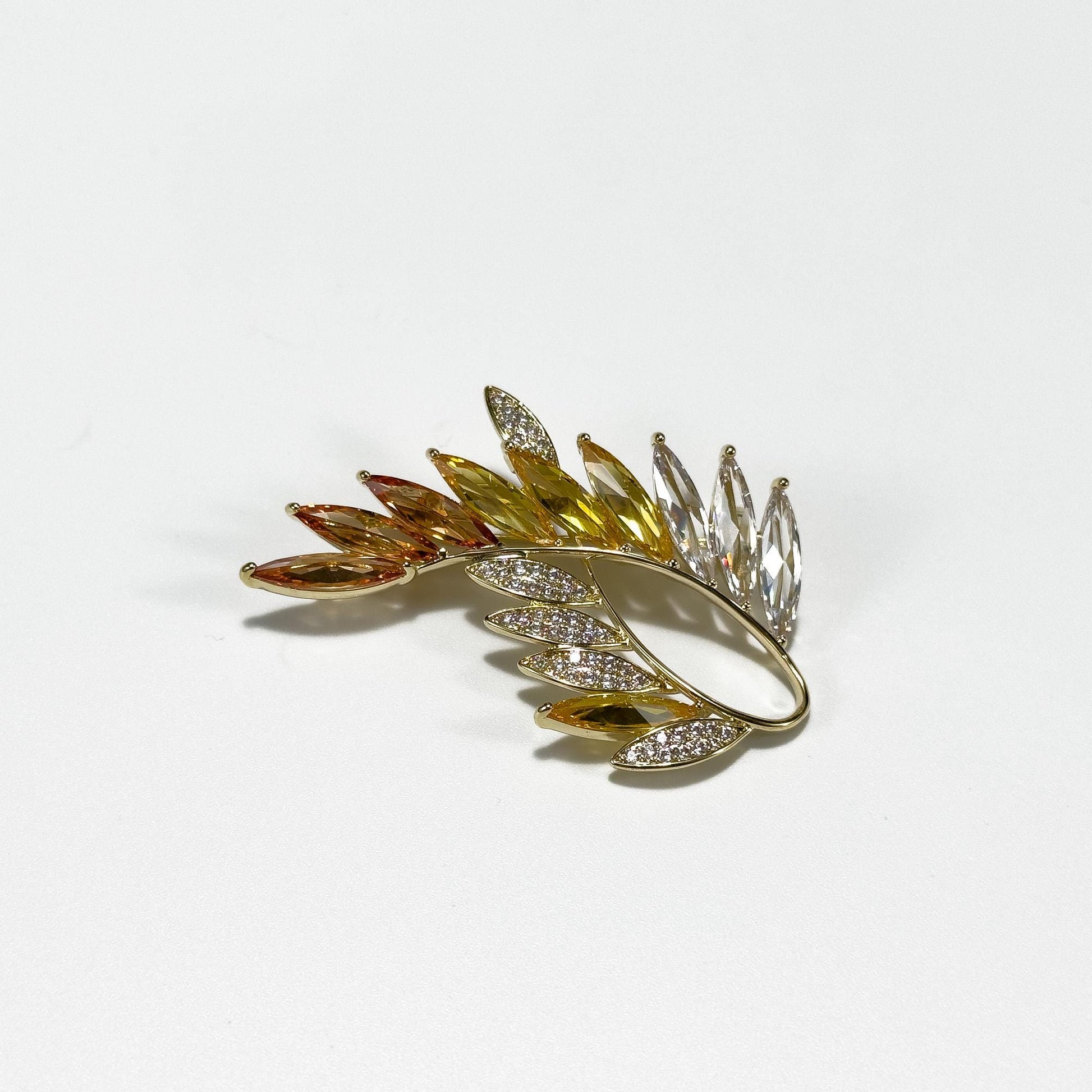 Gradient Wheat Ear Brooch