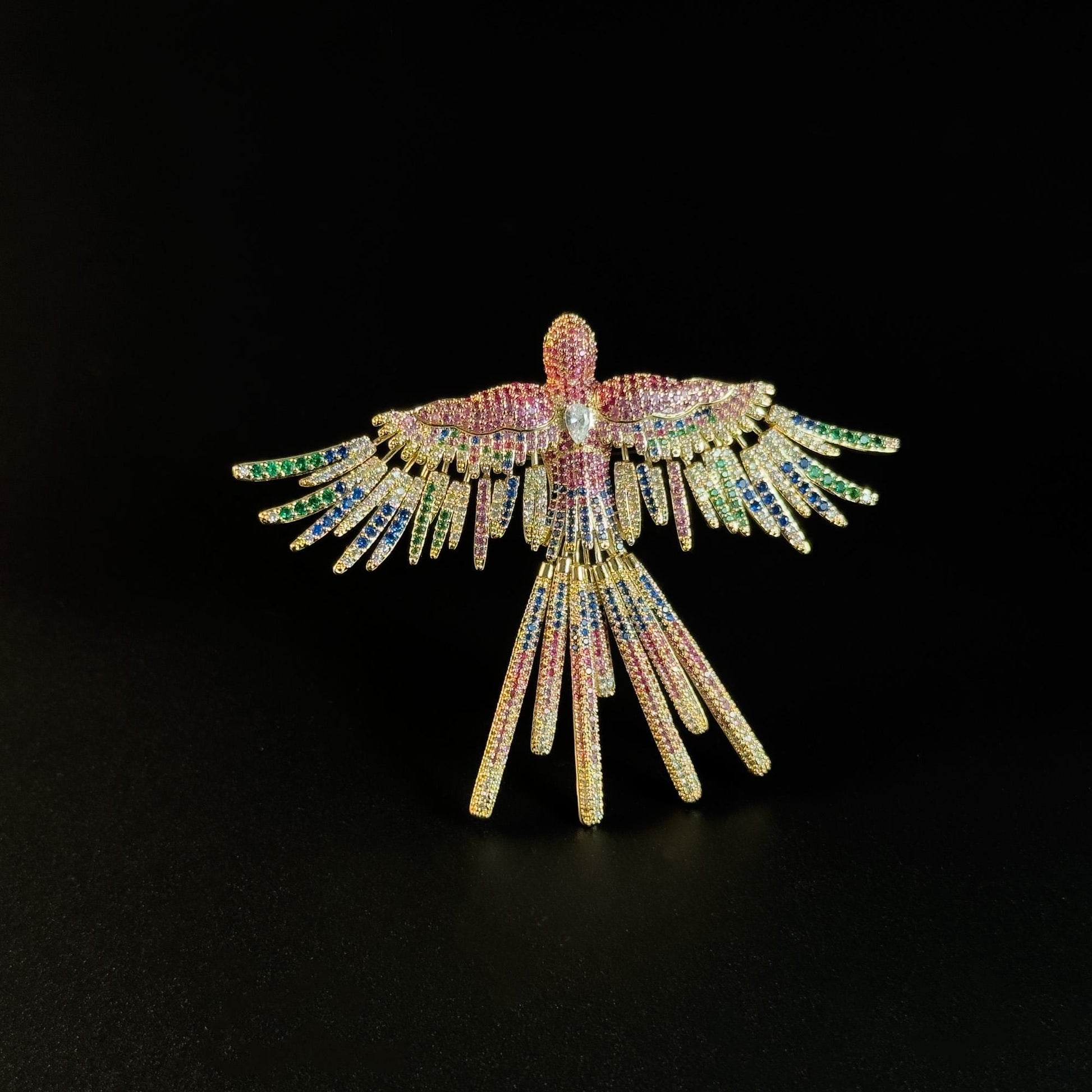 Colorful Bird Brooch