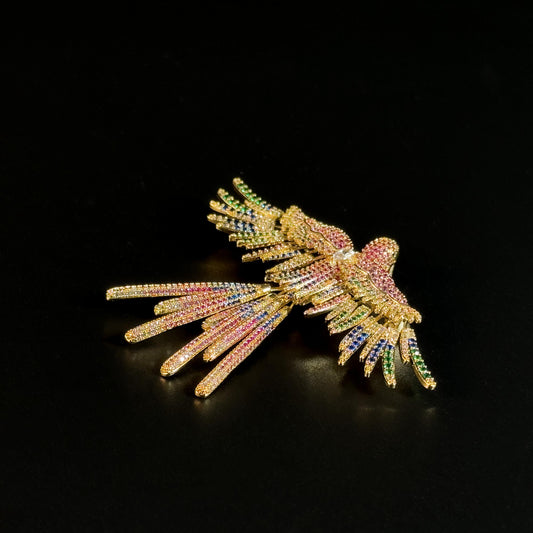 Colorful Bird Brooch
