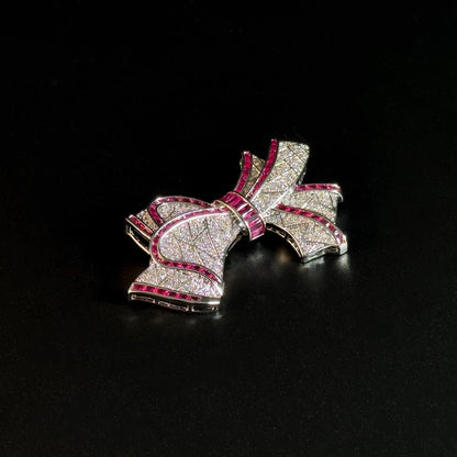 Bow-Shaped Brooch