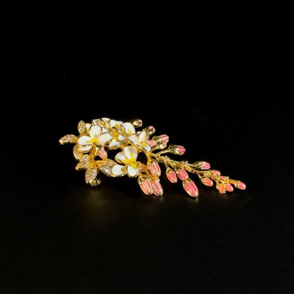 Gold Wisteria Brooch
