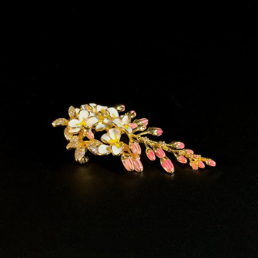 Gold Wisteria Brooch