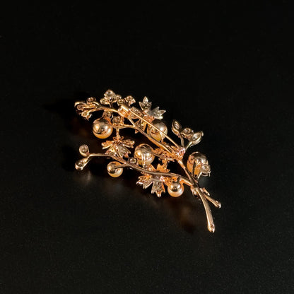 Pink Pearl Bouquet Brooch