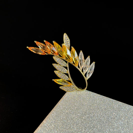 Gradient Wheat Ear Brooch
