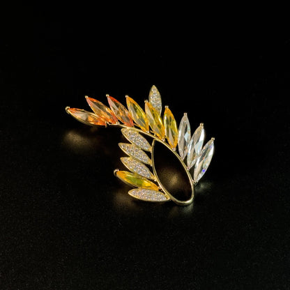 Gradient Wheat Ear Brooch