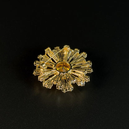 Citrine Firework Brooch