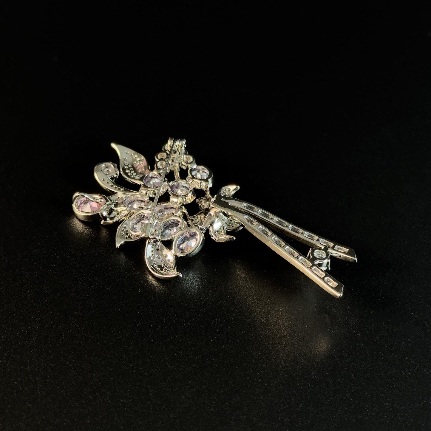 Zirconia Bouquet Brooch