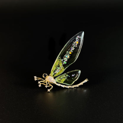 Green Dragonfly Brooch