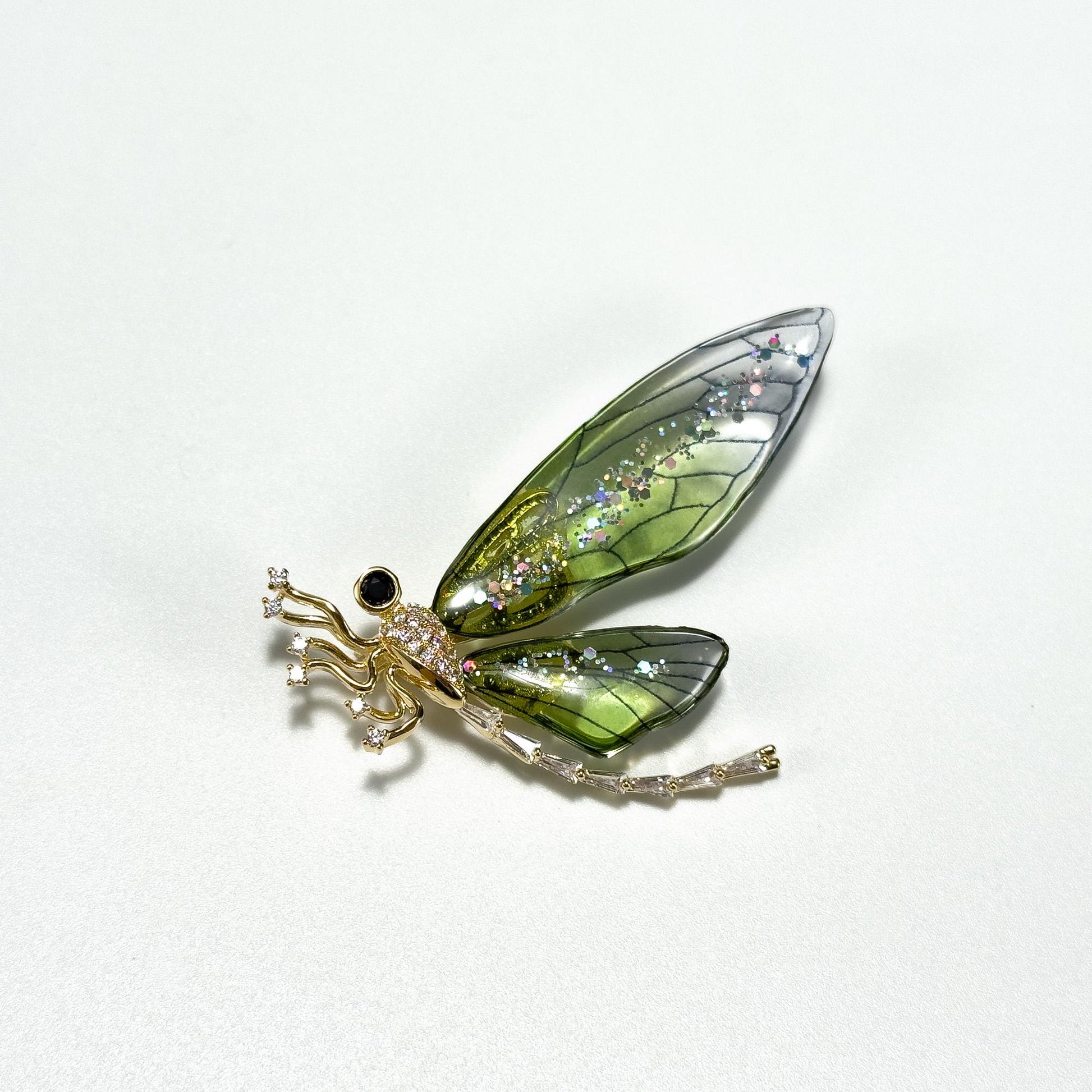 Green Dragonfly Brooch