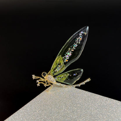 Green Dragonfly Brooch