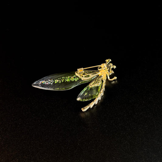 Green Dragonfly Brooch