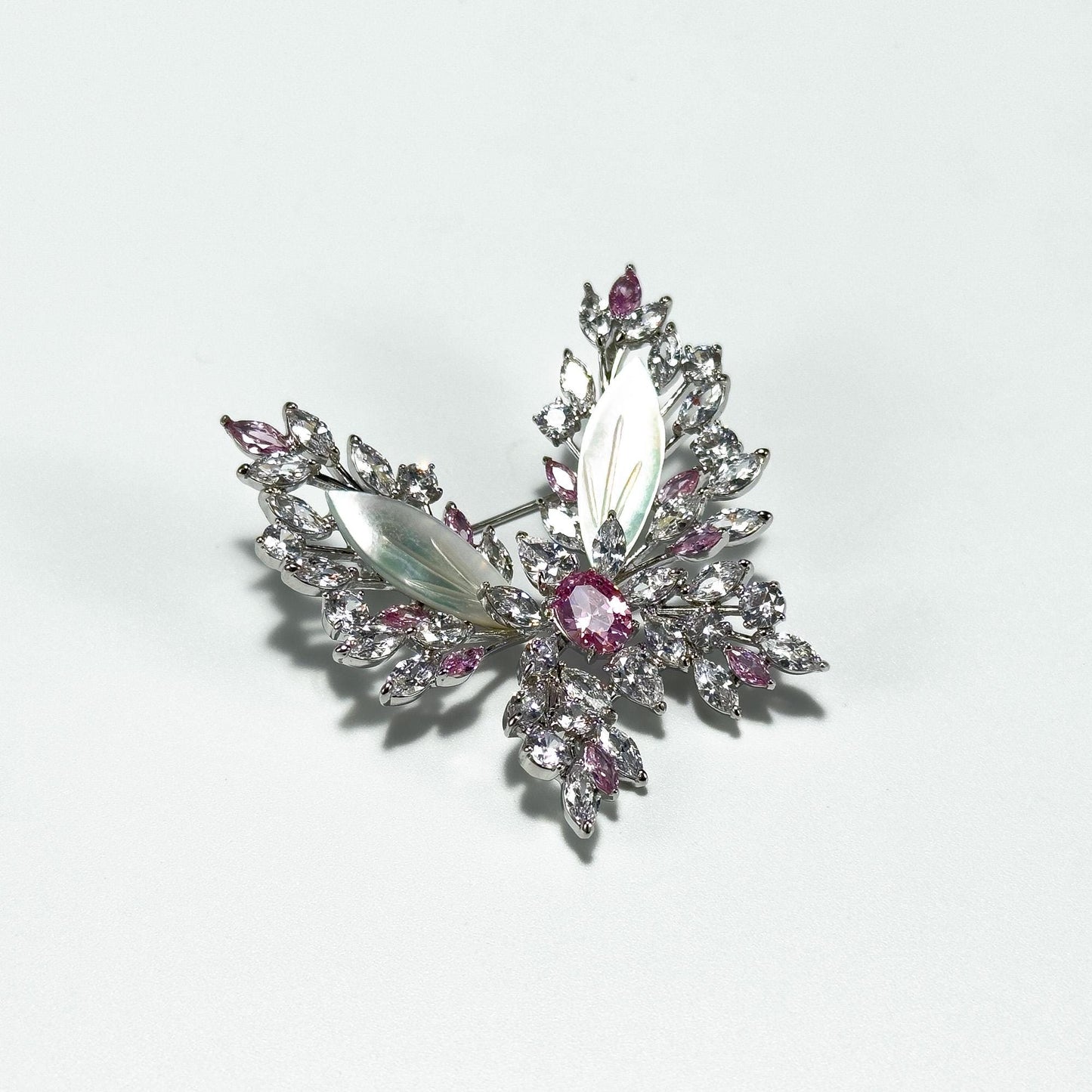 Mother-of-Pearl Butterfly Brooch