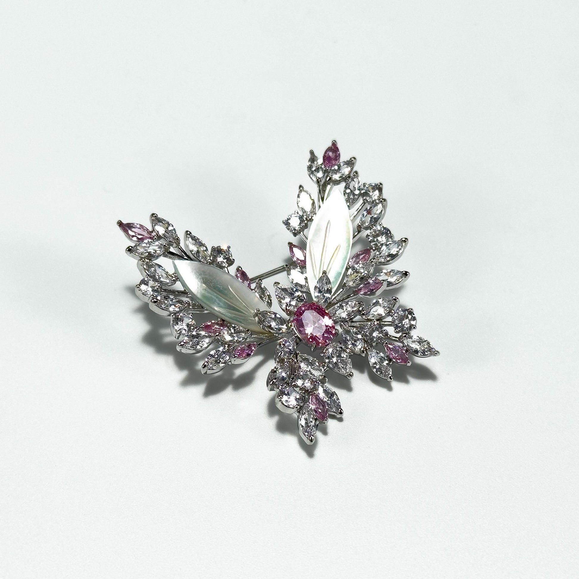 Mother-of-Pearl Butterfly Brooch