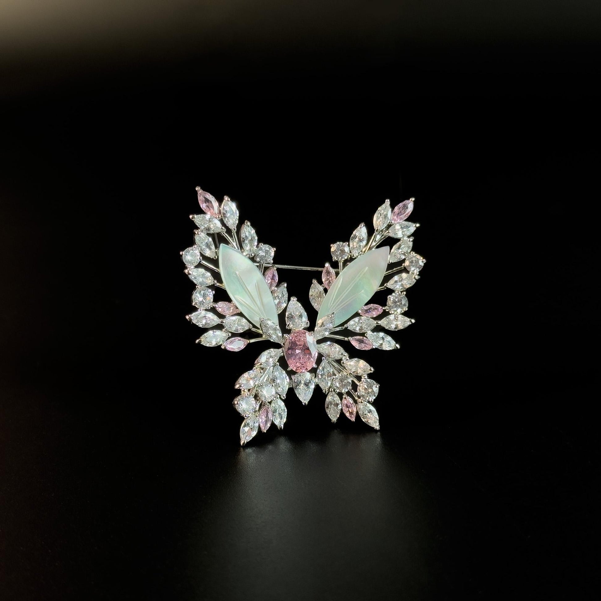 Mother-of-Pearl Butterfly Brooch