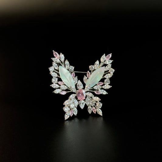 Mother-of-Pearl Butterfly Brooch
