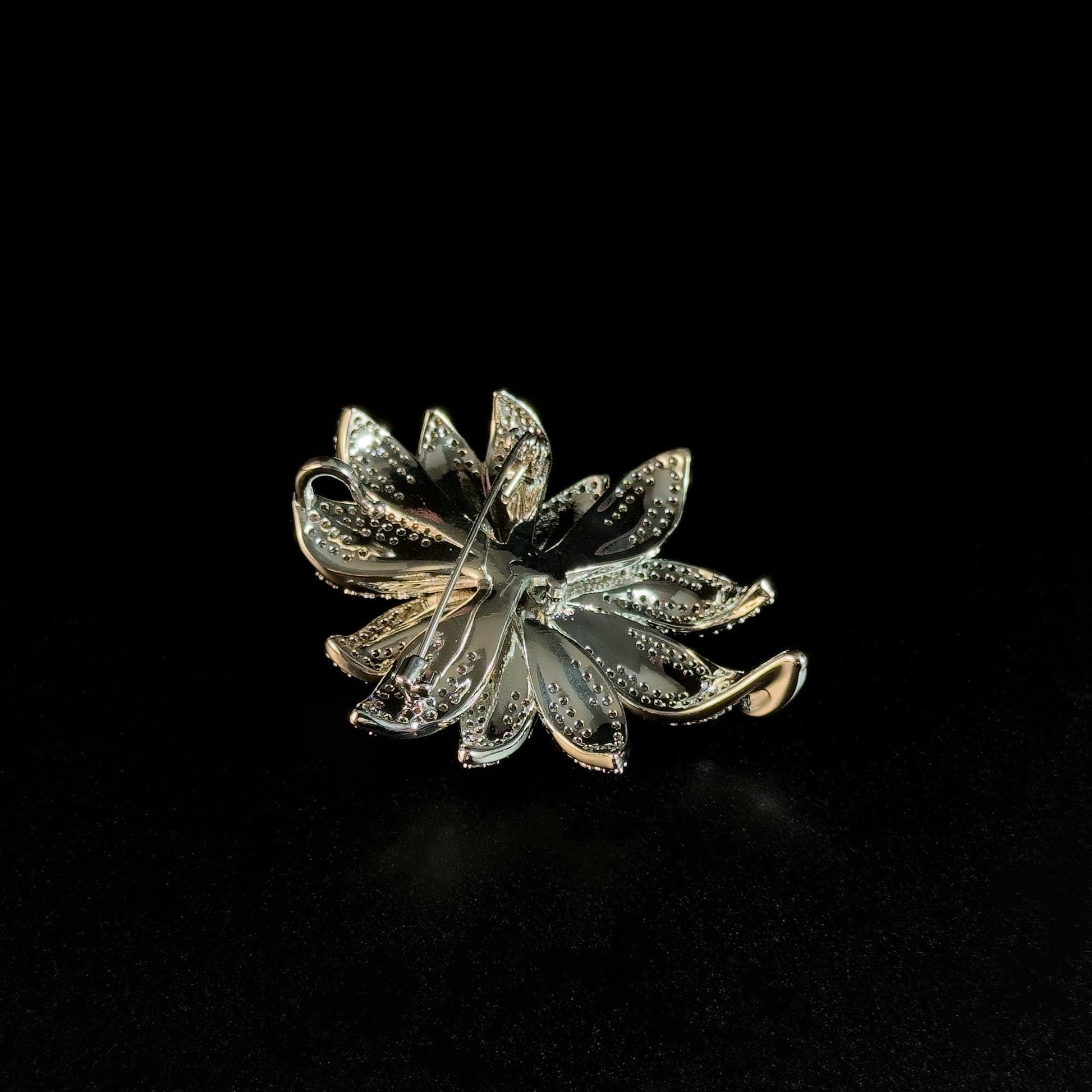 Zircon Flower Brooch