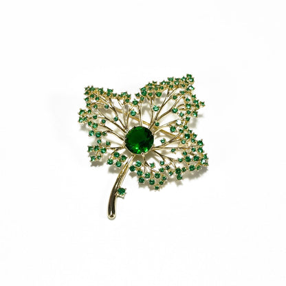 Two-Tone Maple Leaf Brooch
