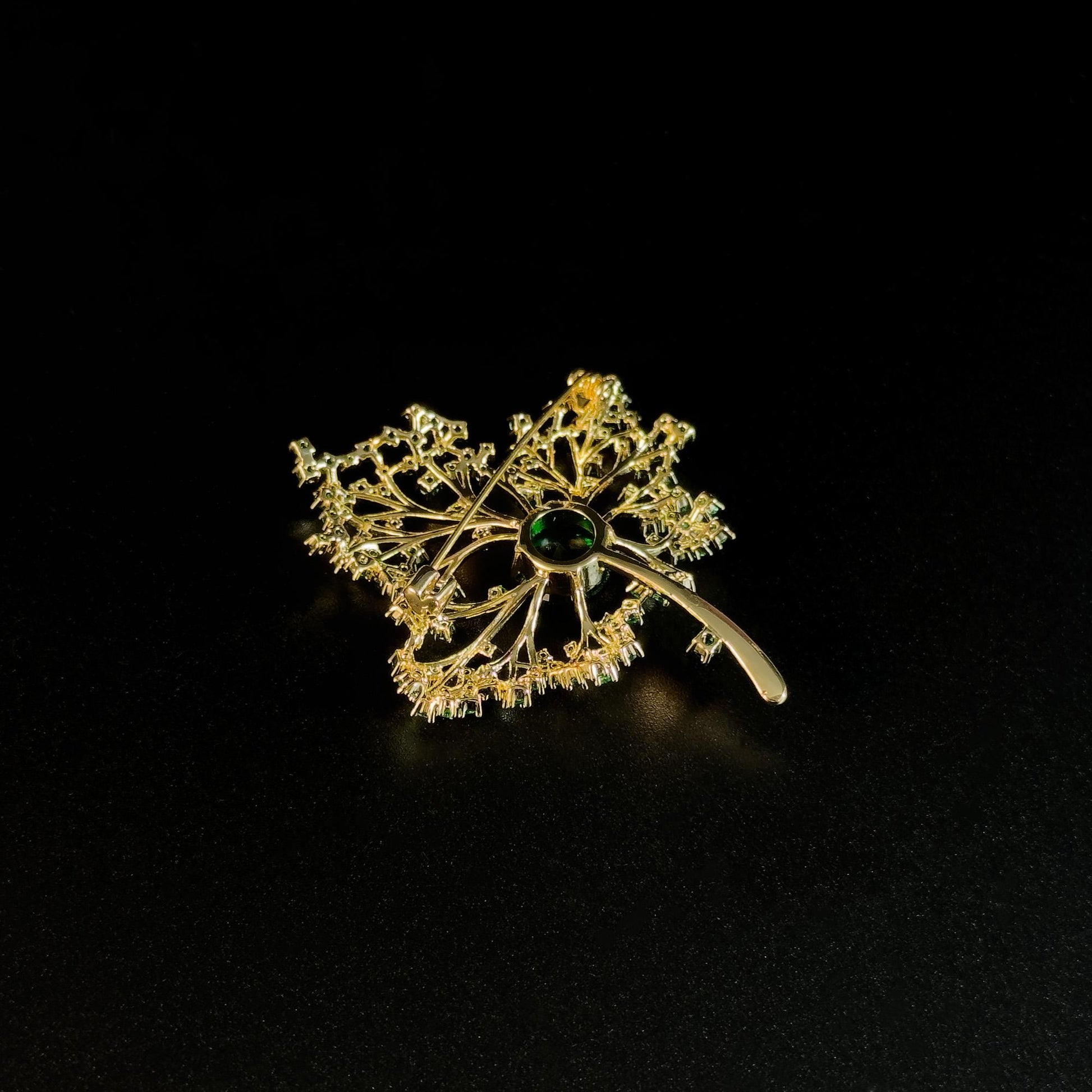 Two-Tone Maple Leaf Brooch
