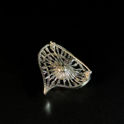 Heart-Shaped Pearl Brooch