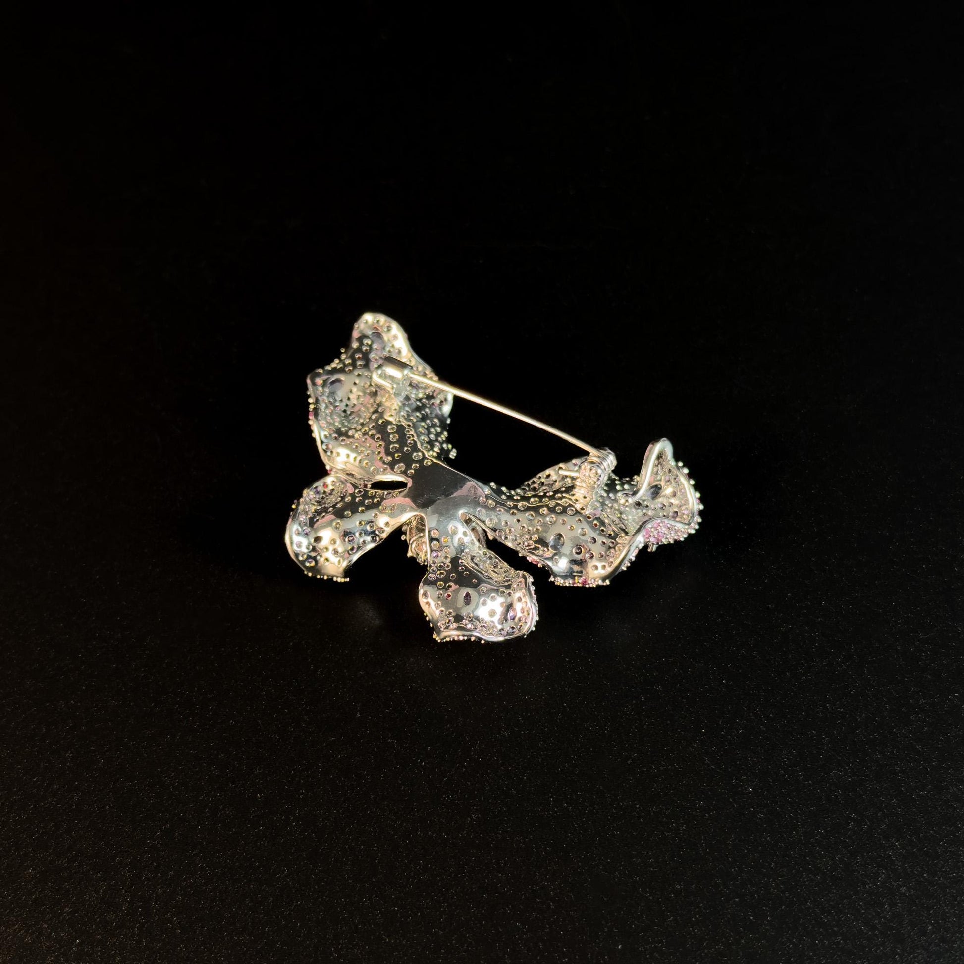 Gemstone Butterfly Brooch