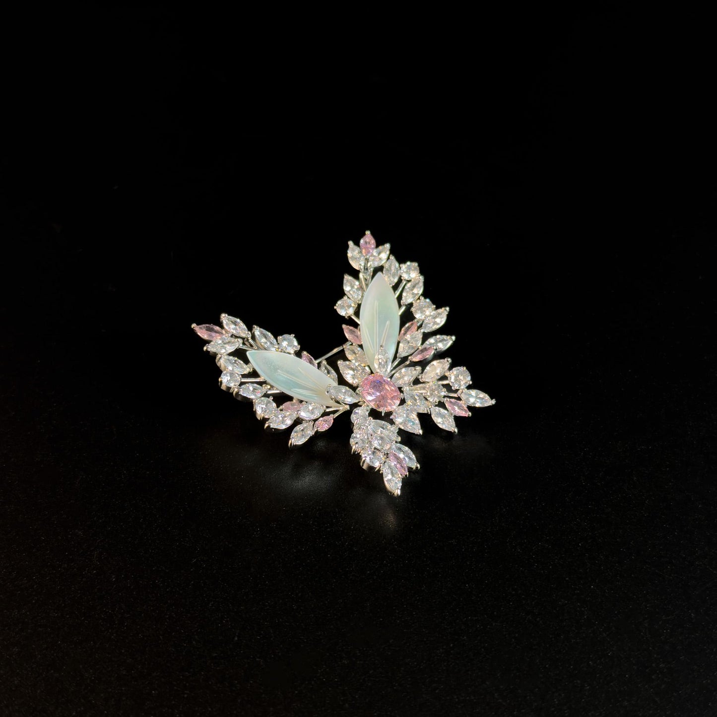 Mother-of-Pearl Butterfly Brooch