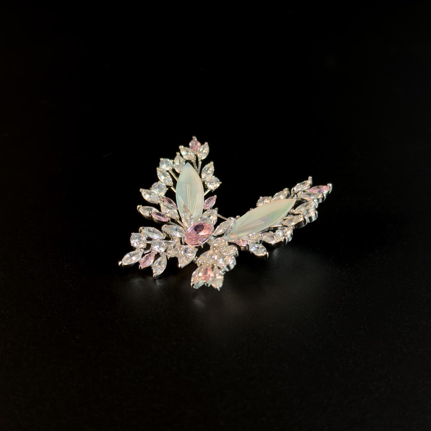 Mother-of-Pearl Butterfly Brooch