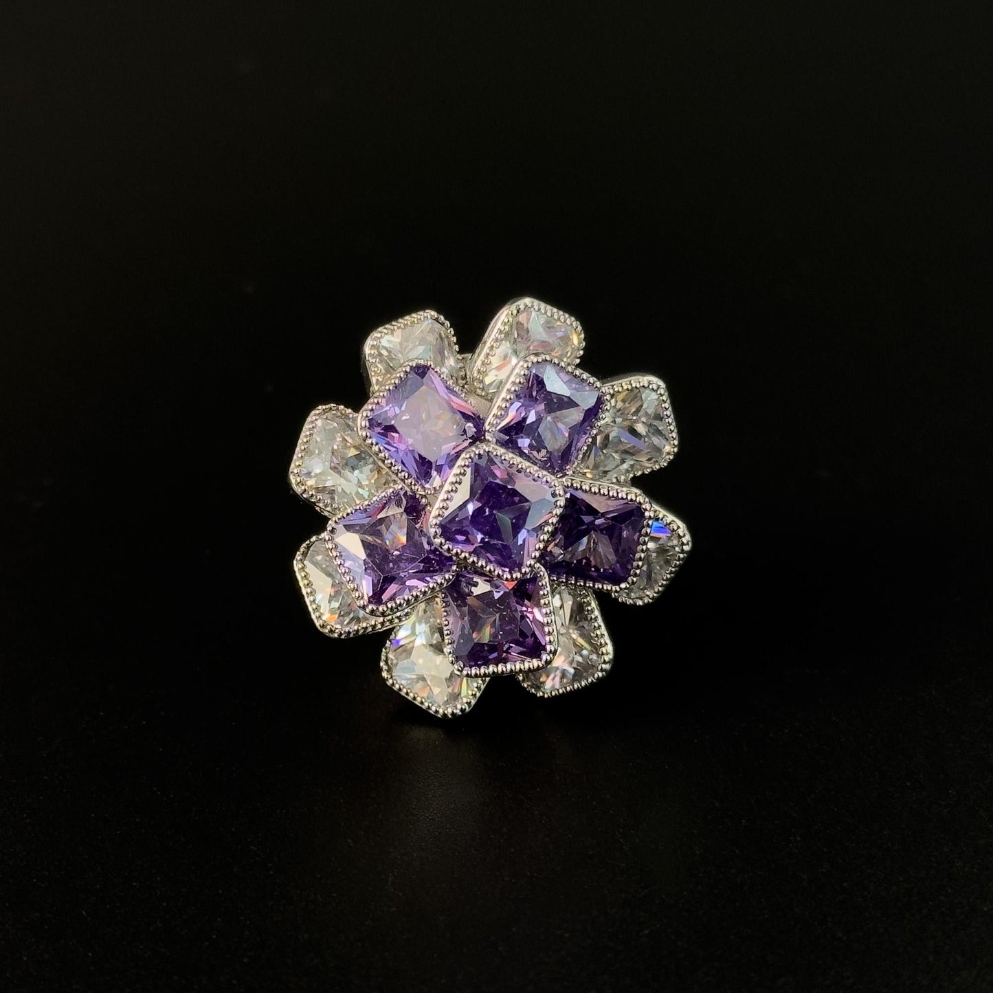 Purple Rose Cufflinks