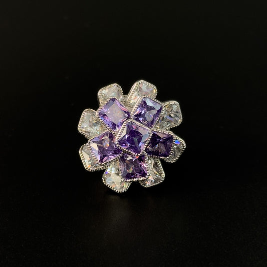 Purple Rose Cufflinks