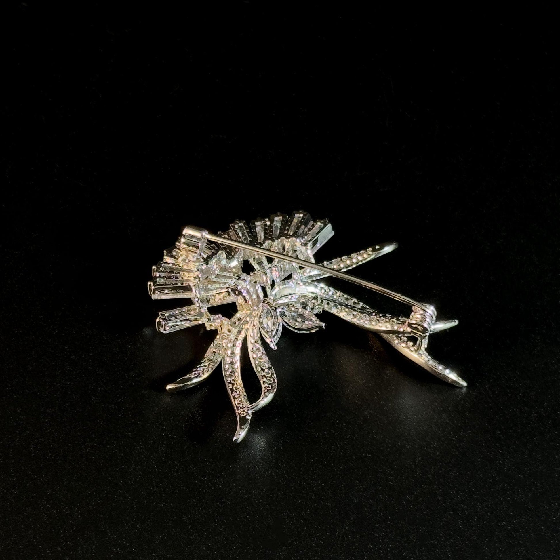 Heart-Shaped Pearl Brooch