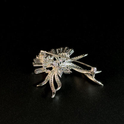 Heart-Shaped Pearl Brooch