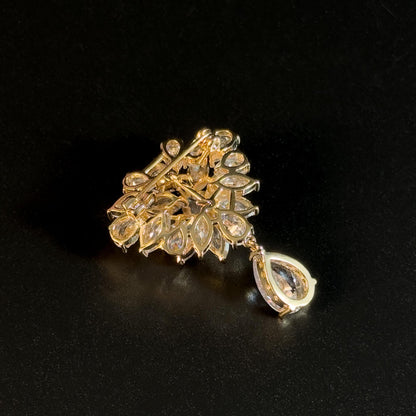 White Zircon Snowflake Pendant