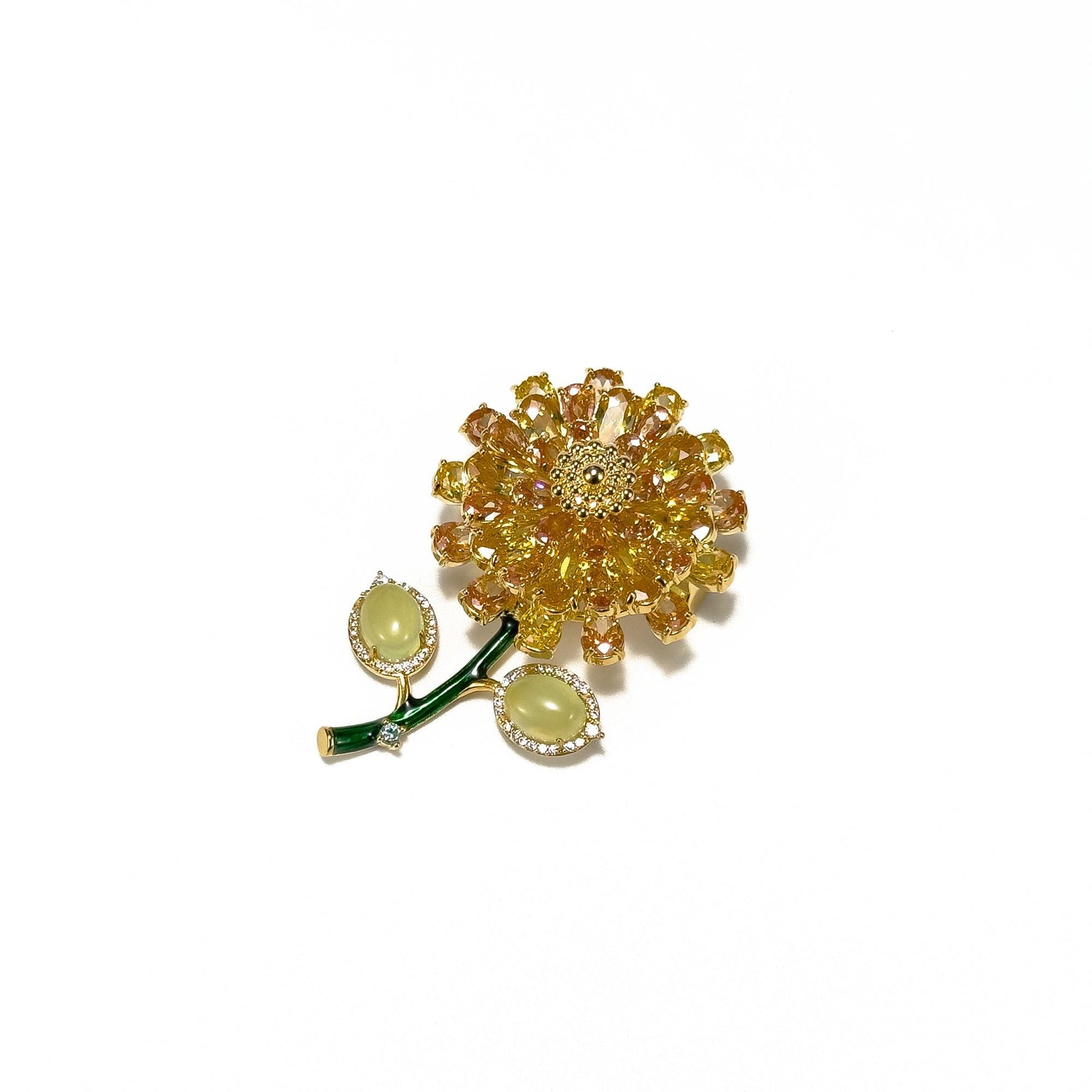 Gold Daisy Brooch