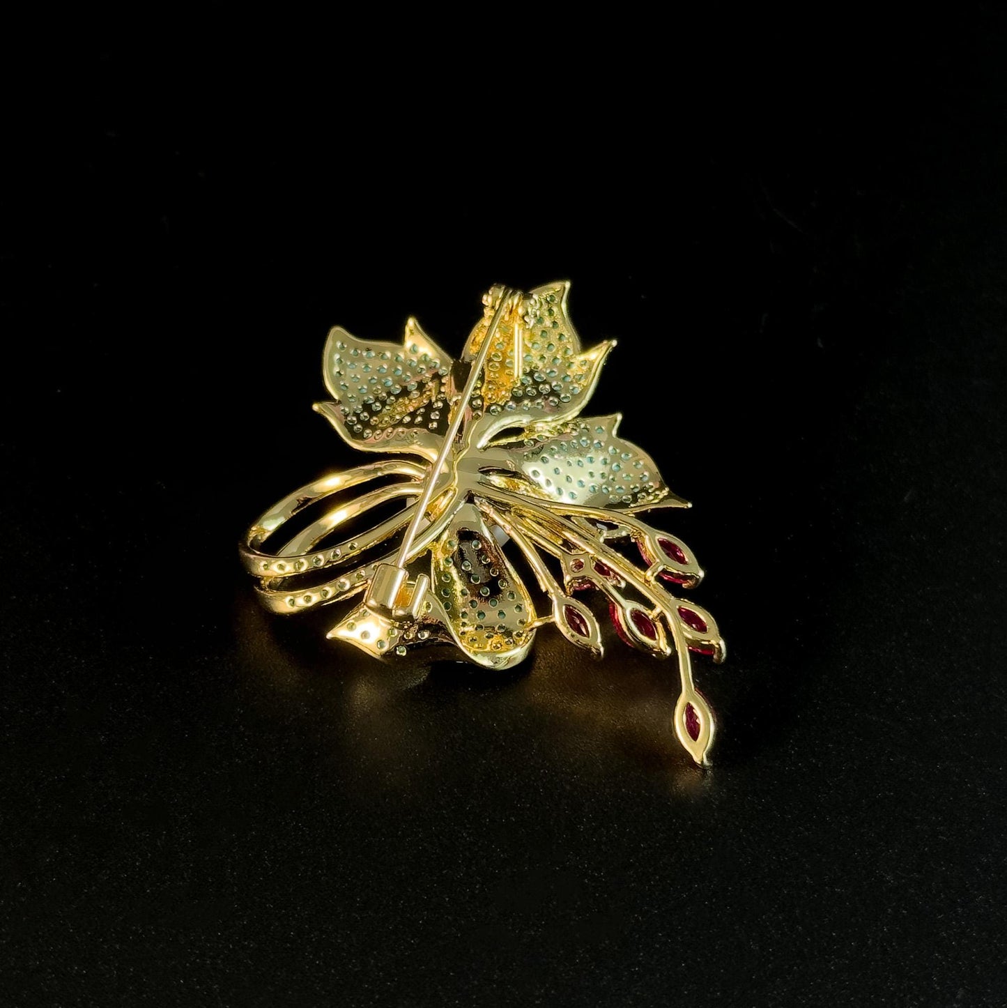 Blue Star Flower Brooch
