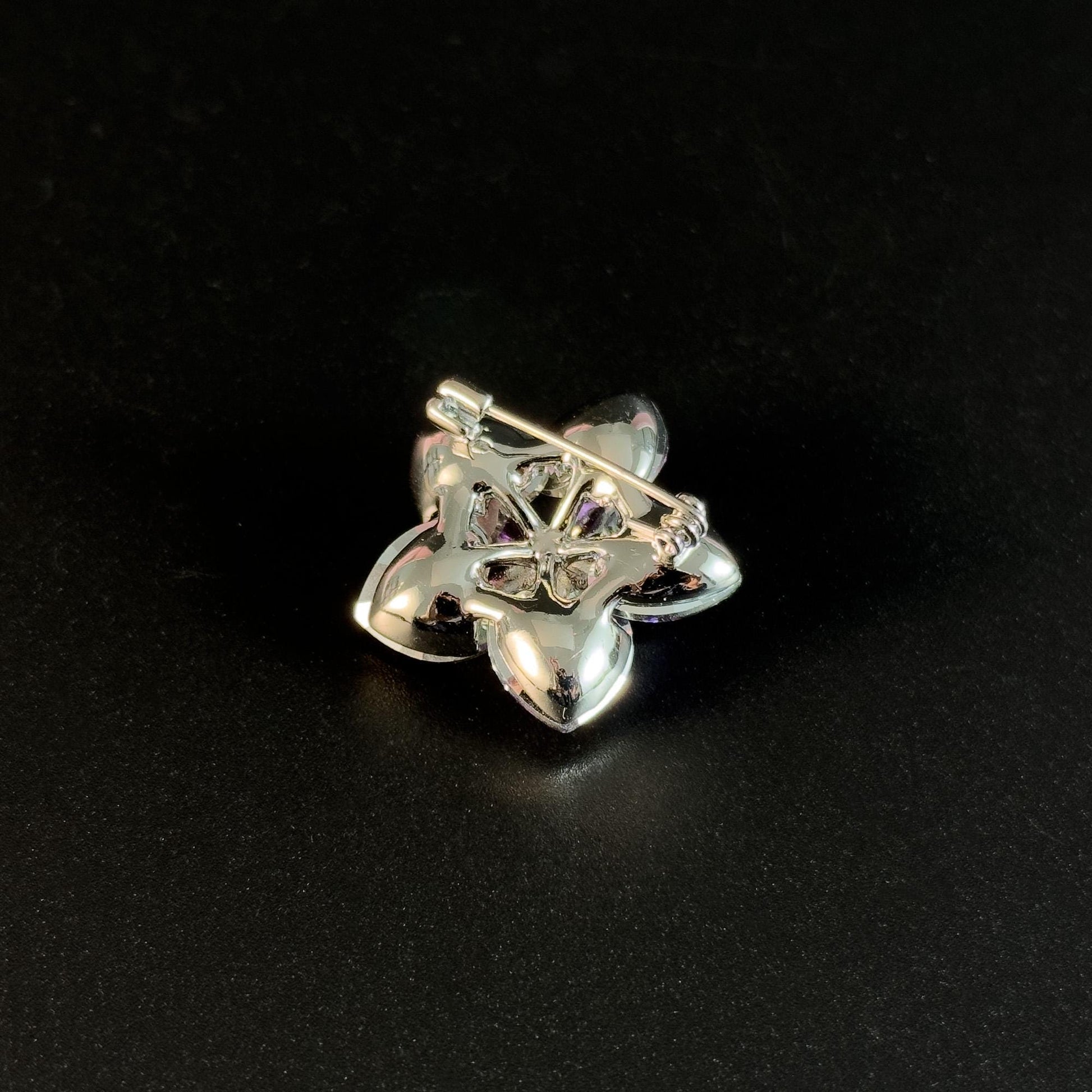 Crystal Flower Brooch