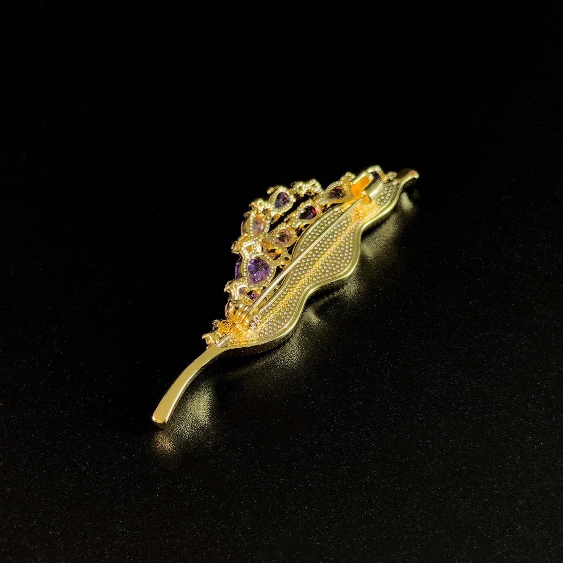 Heavy-Duty Leaf-Shaped Brooch