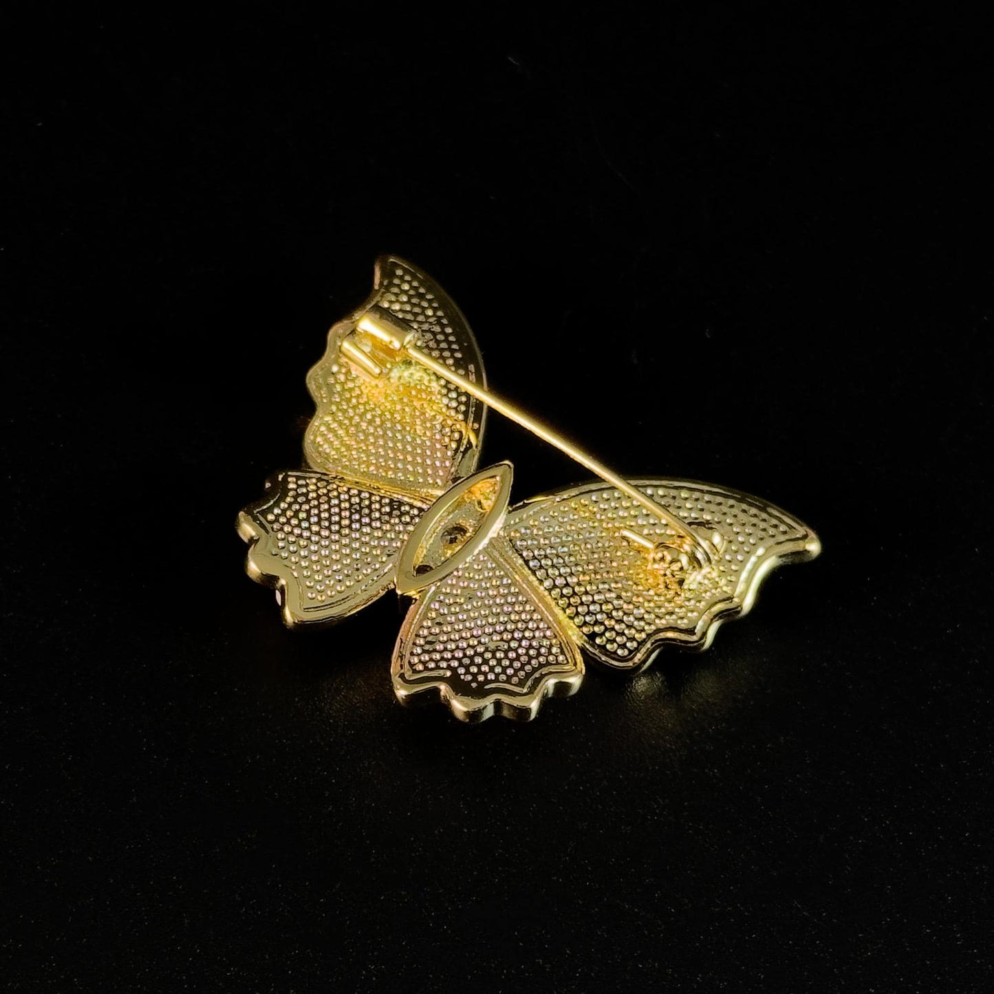 French-Style Floral and Butterfly Brooch