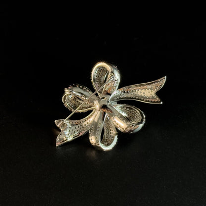 Pearl Bow Brooch