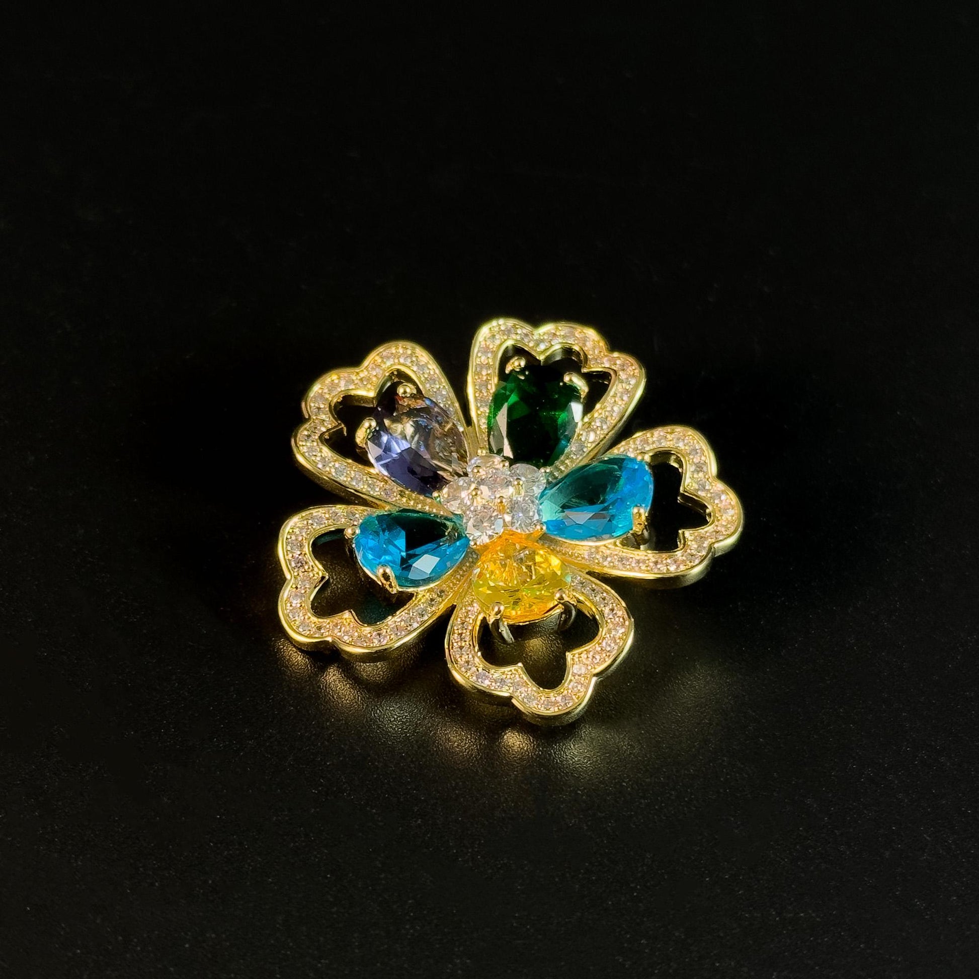 Colorful Flower Brooches