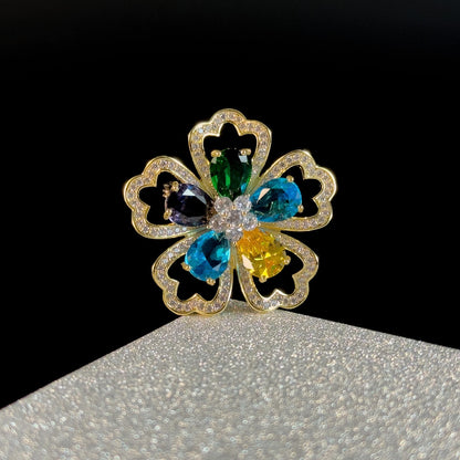 Colorful Flower Brooches