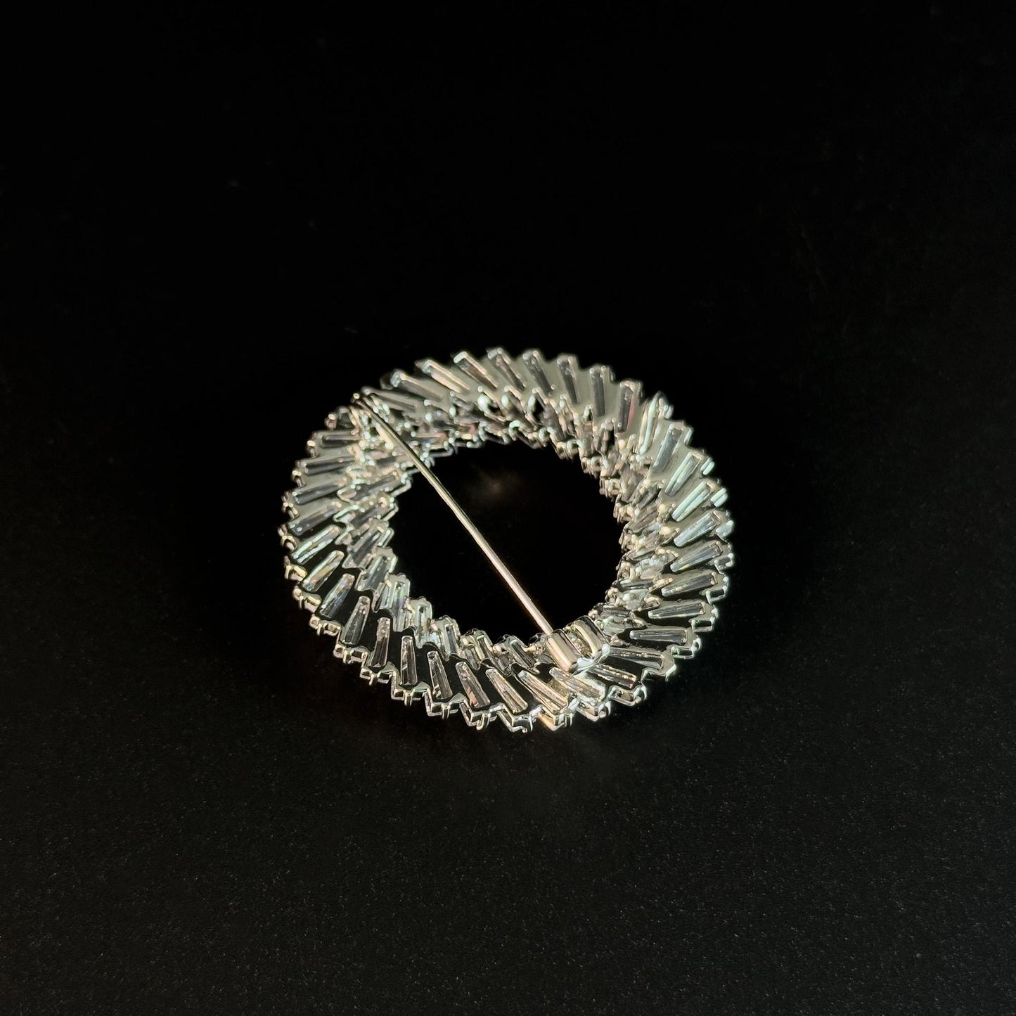 Silver Circle Brooch