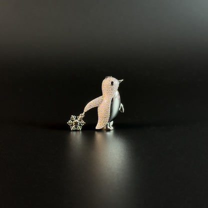 Penguin-Shaped Brooch
